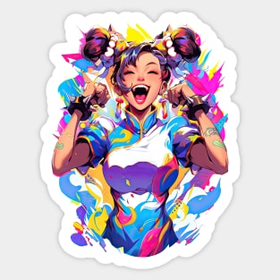 CHUN LI - EMPRESS OF HAPPINESS | Street Fighter Anime Manga Gaming Sticker